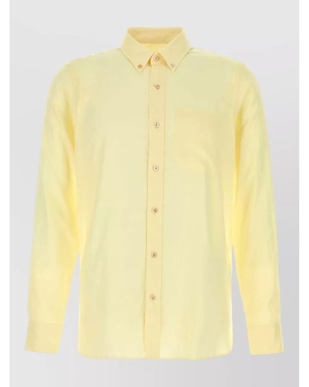 Tom Ford Yellow Lyocell Shirt for men