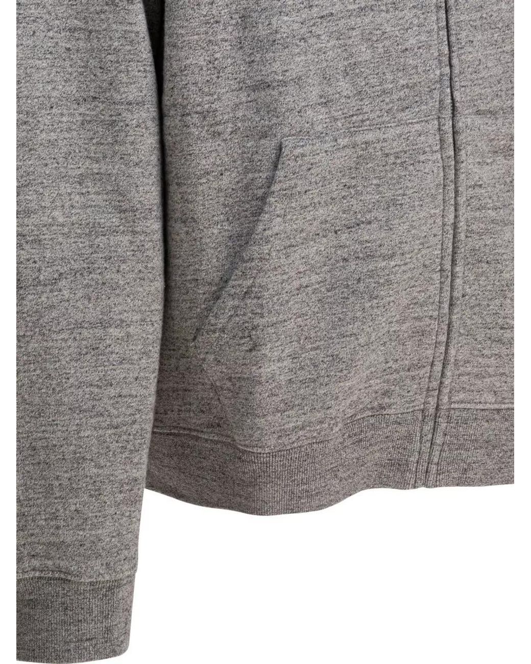 Alex Mill Gray Hooded Zipped Sweatshirt for men