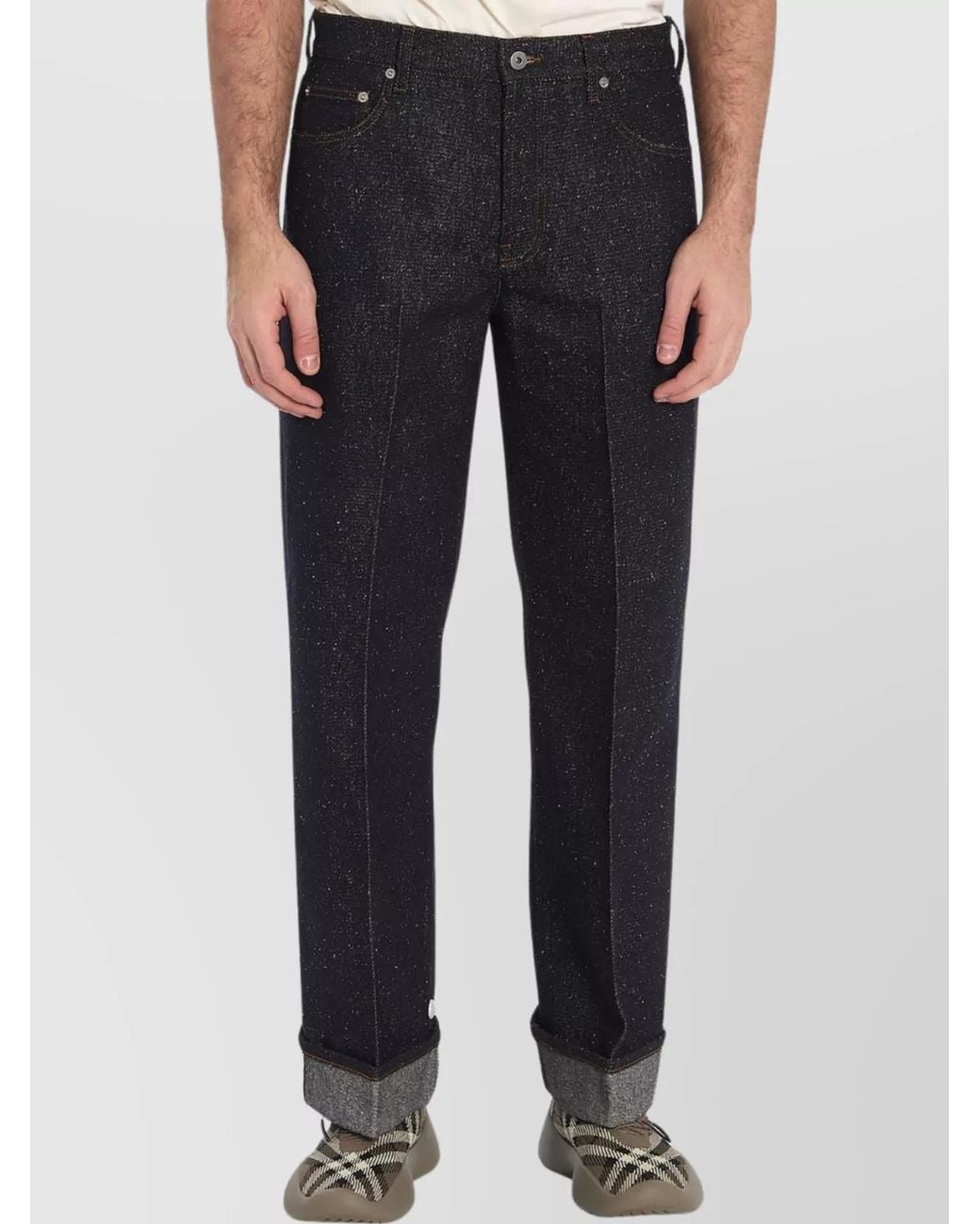 Burberry Blue Denim Straight-Leg Jeans for men