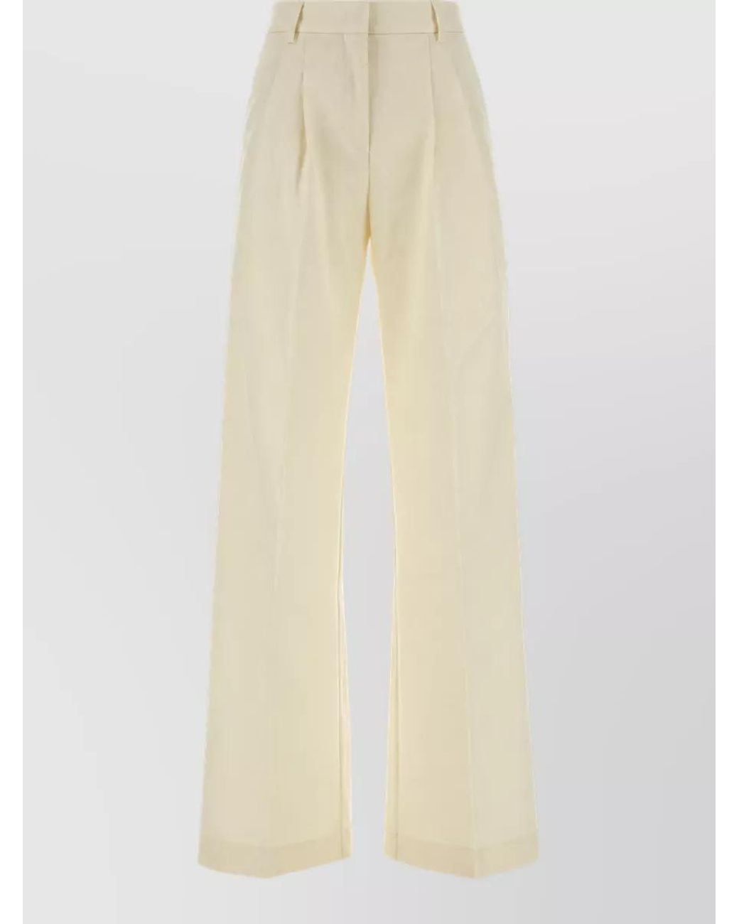 ANDAMANE Natural Wide-Leg Trousers