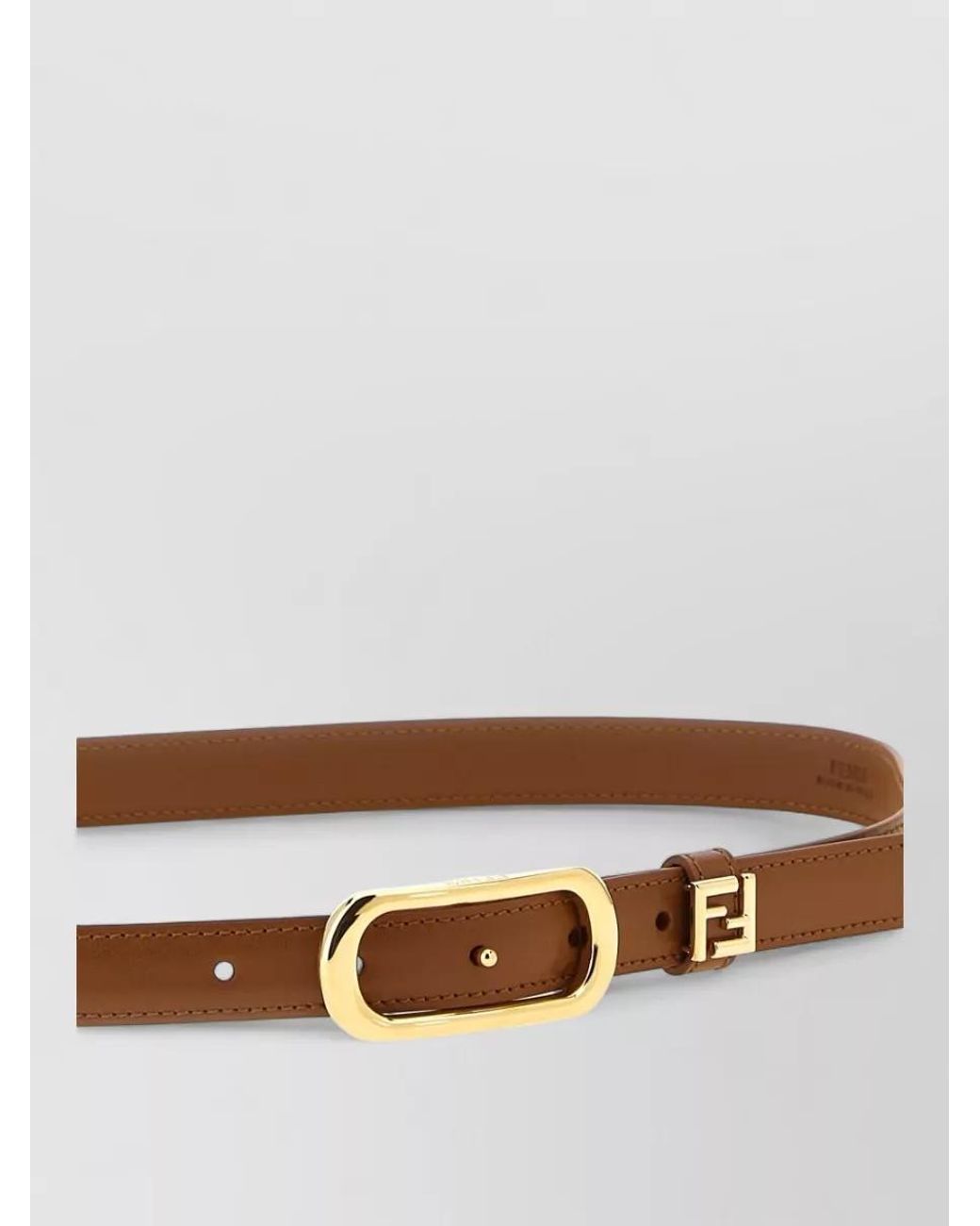 Fendi Brown Leather Belt