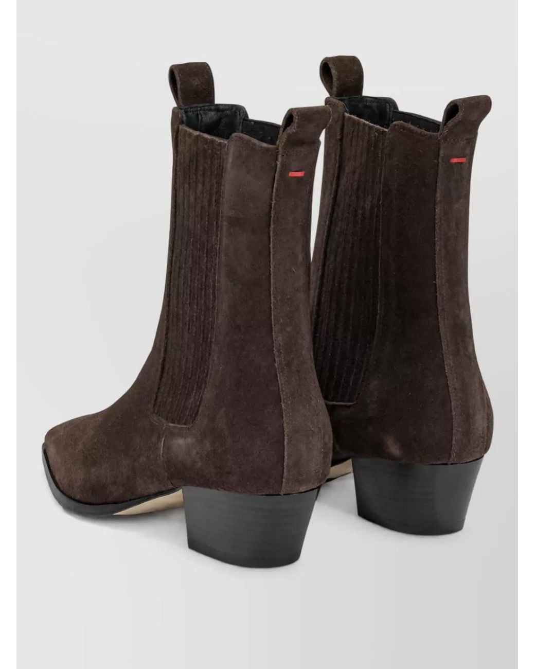 Aeyde Brown Leather Ankle Boots