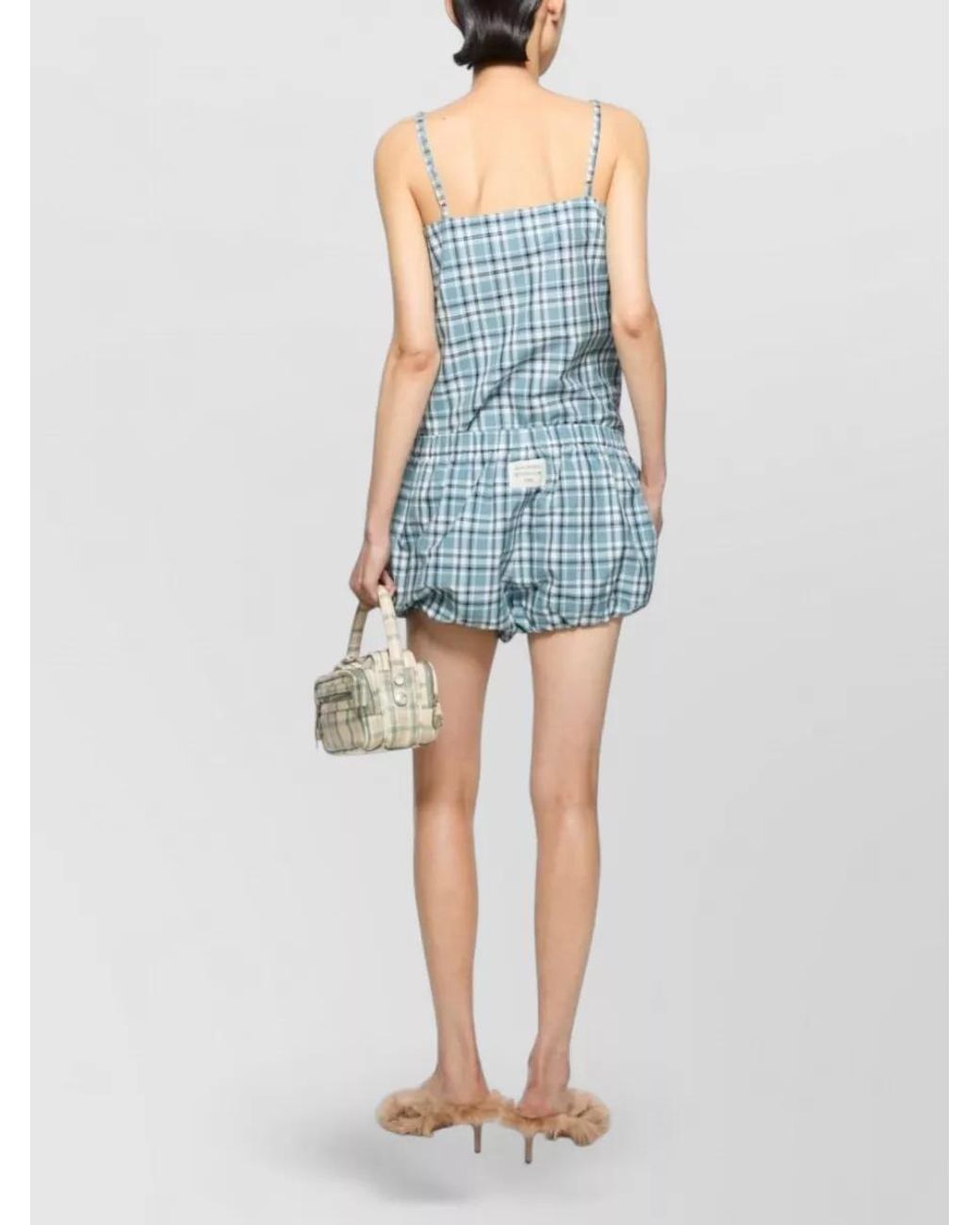 Acne Blue Organic Cotton Pyjama Shorts
