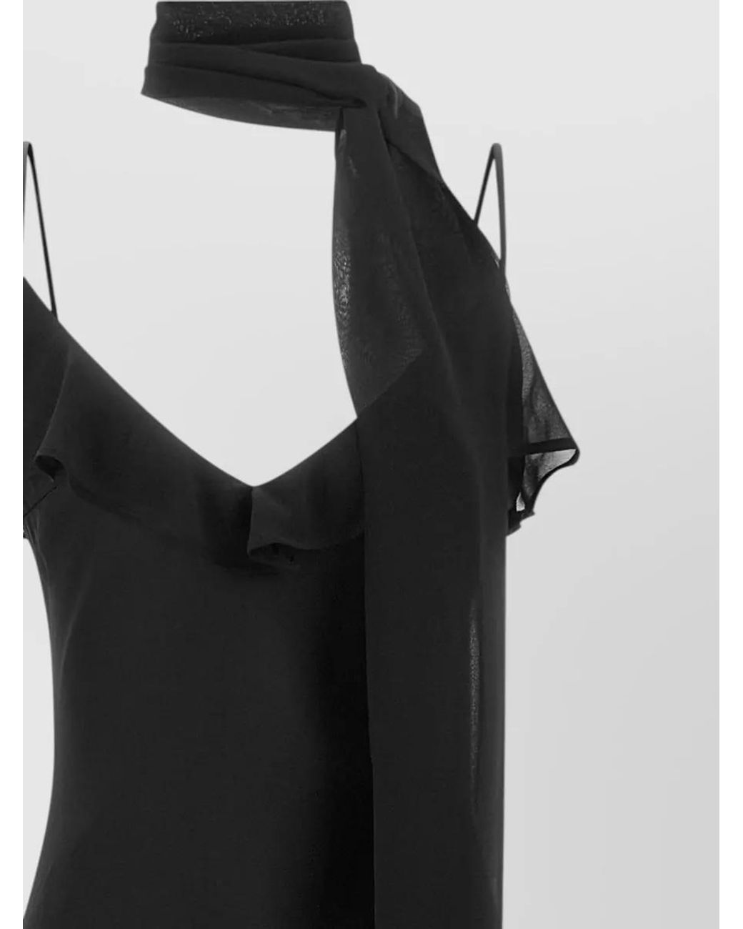 ROTATE BIRGER CHRISTENSEN White Scarf Detail Maxi Dress