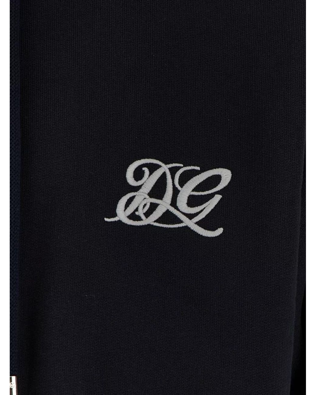 Dolce & Gabbana Black Cotton Hooded Jacket for men