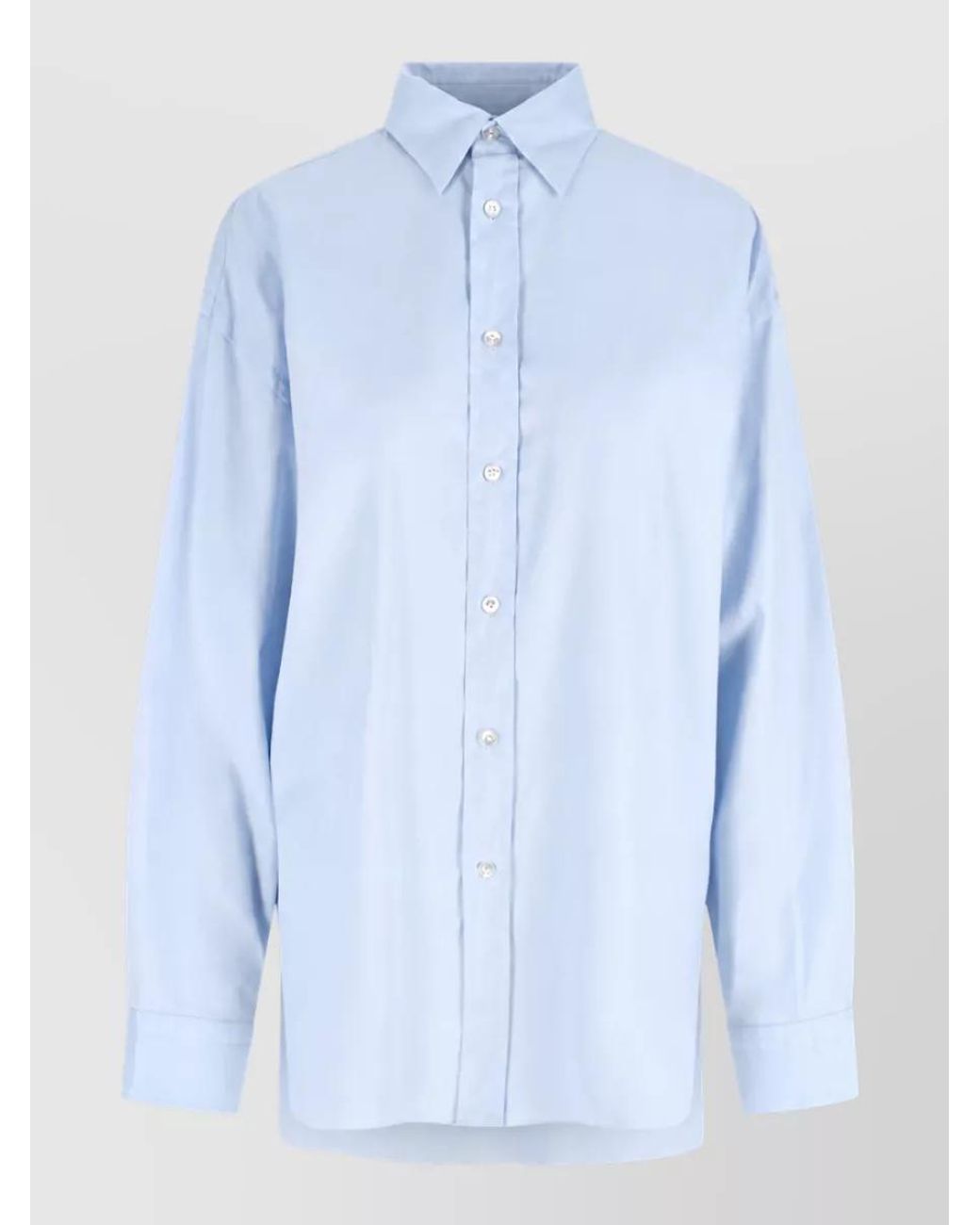 Finamore 1925 Blue Cotton Shirt