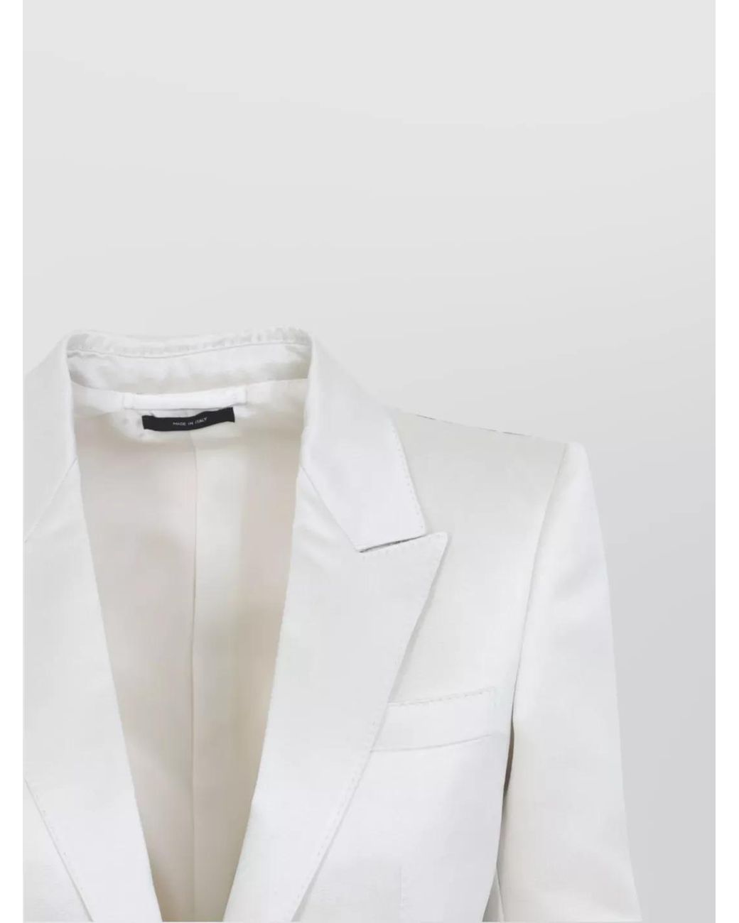 Tom Ford White Single-Breasted Blazer