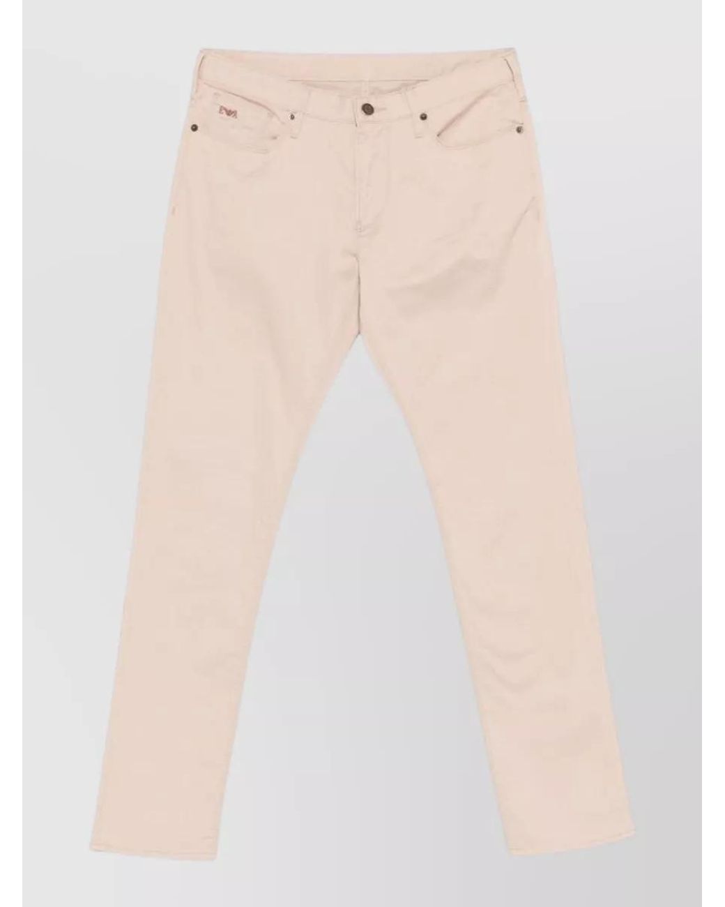 Emporio Armani Natural Denim Straight-Leg Jeans for men