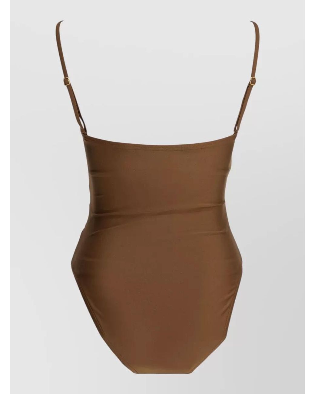 Zimmermann Brown Cutout One-Piece Swimsuit