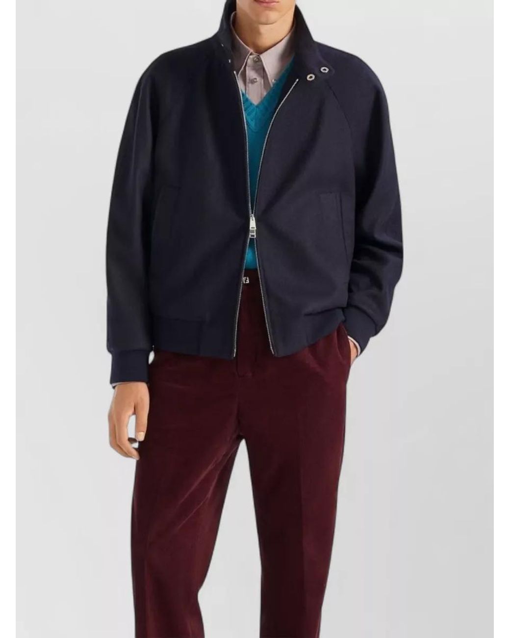 Fendi Pink Cotton Oxford Comfort-Fit Long-Sleeve Shirt for men