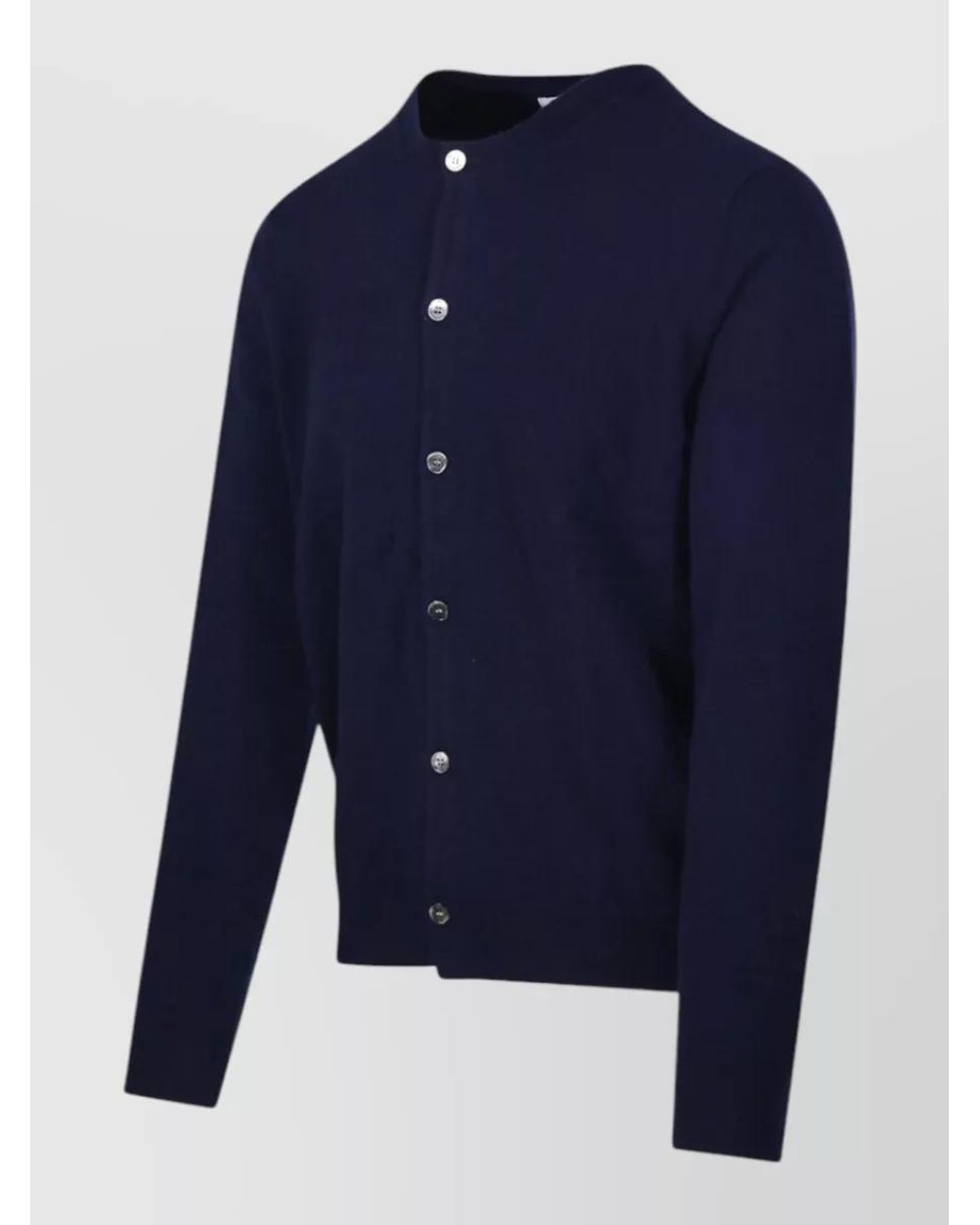 Comme des Garçons Blue Lambswool Cardigan for men