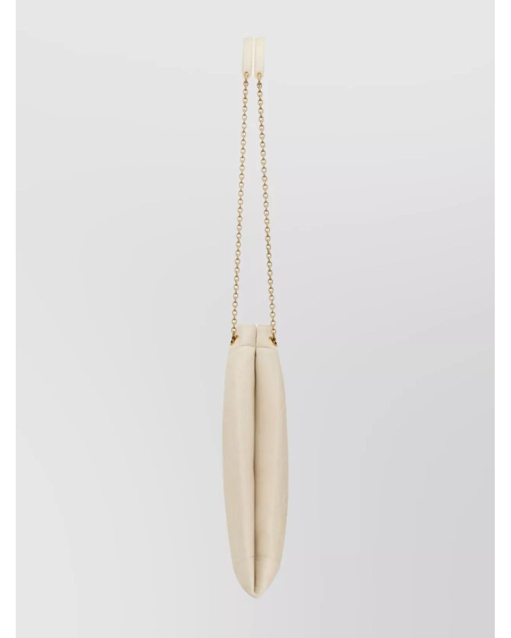 Saint Laurent White Jamie Lamb Leather Shoulder Bag