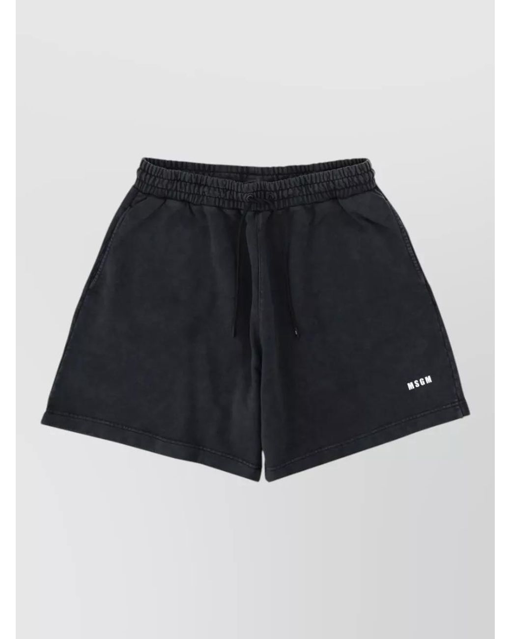 MSGM Blue Cotton Swim Shorts for men