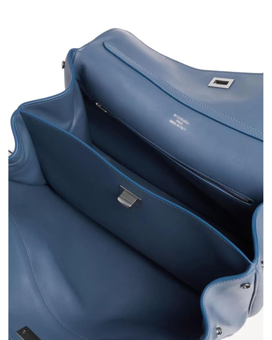 Balenciaga Blue Rodeo Medium Leather Shoulder Bag