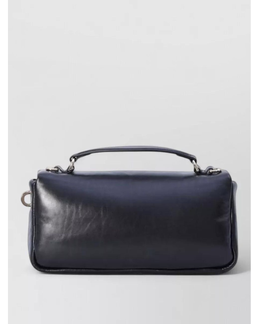 Gucci Blue Gg Milano Leather Bucket Bag