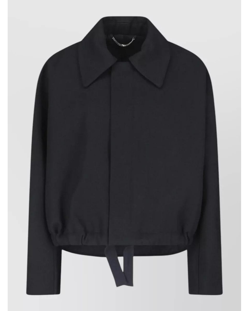 Victoria Beckham Black Single-Breasted Coat