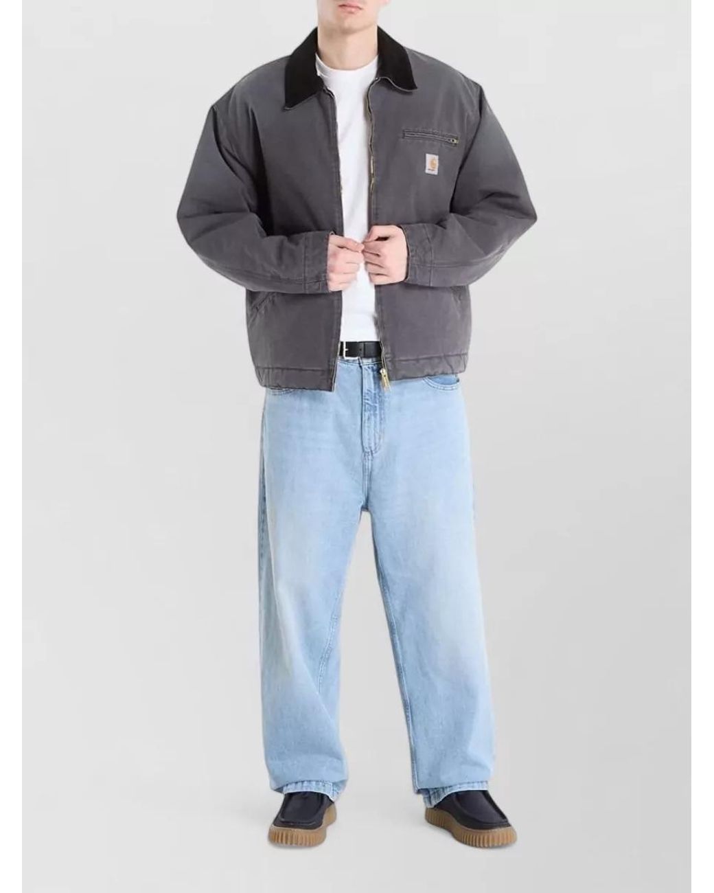 Carhartt Blue Denim Straight-Leg Jeans for men