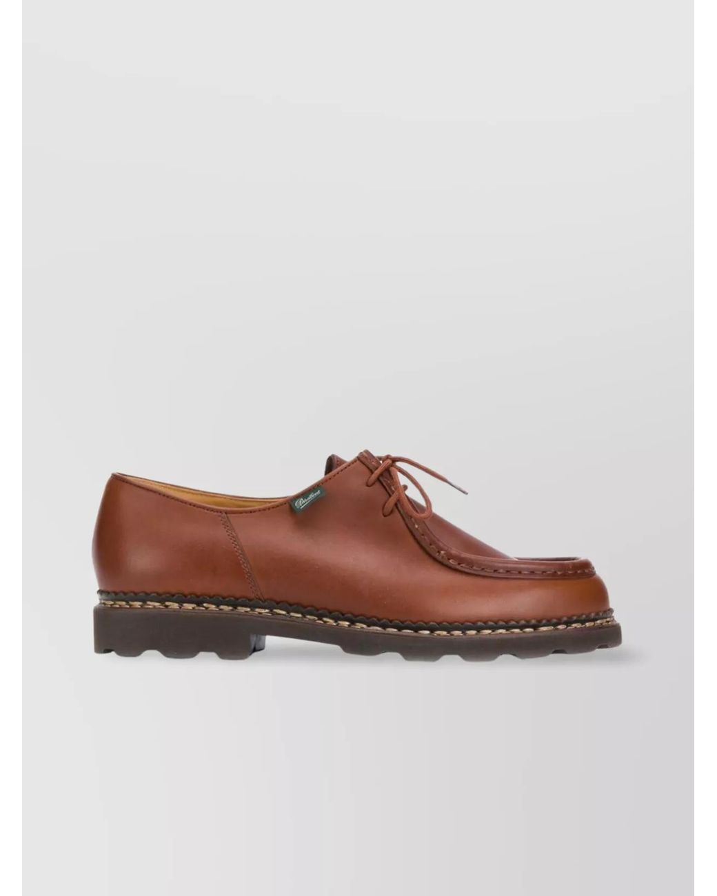 Paraboot Brown Leather Derby Shoes for men