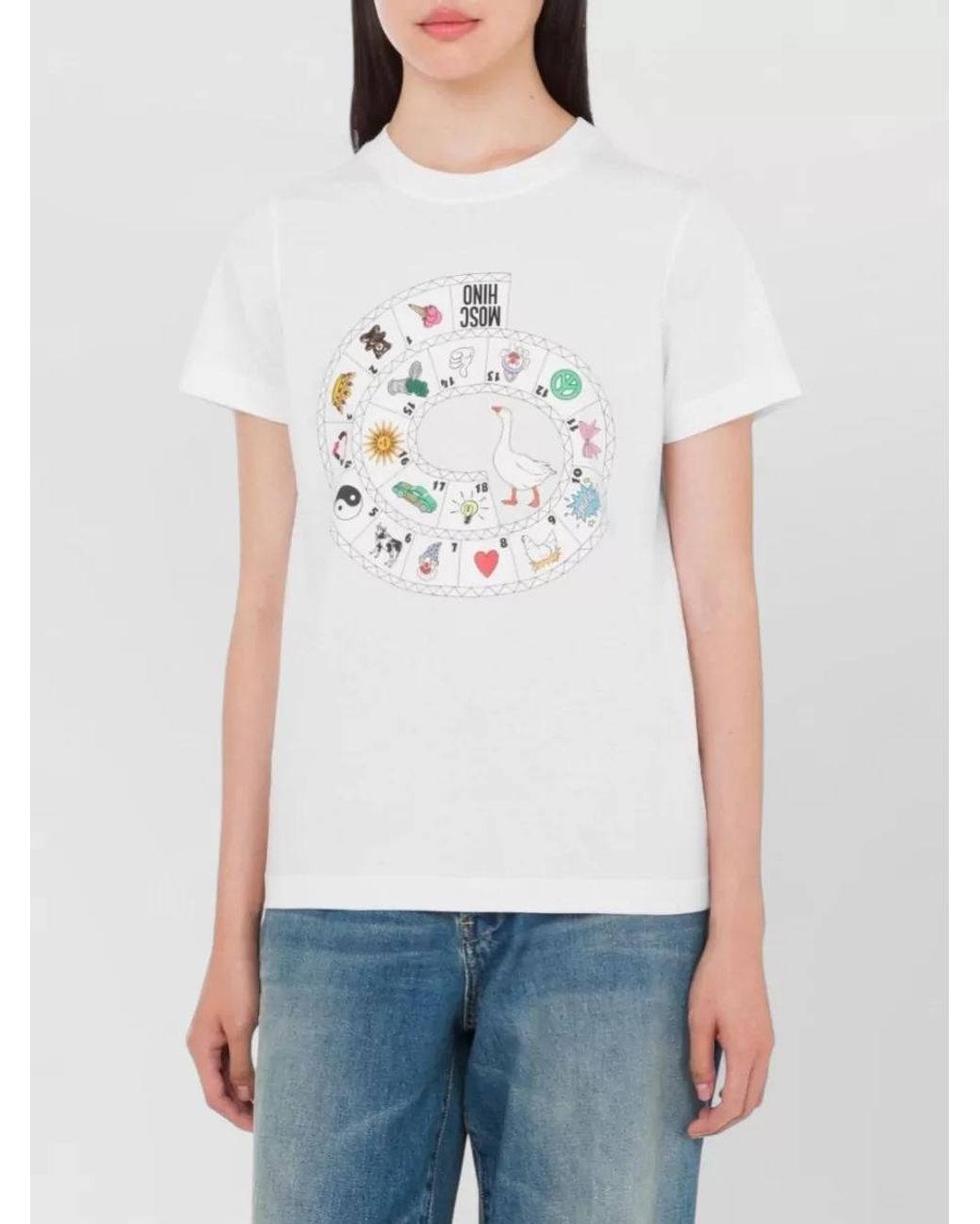 Moschino White Short-Sleeve T-Shirt