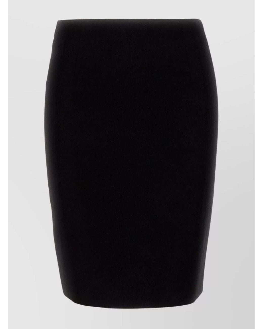 DSquared² Black Virgin Wool Lace Pencil Skirt