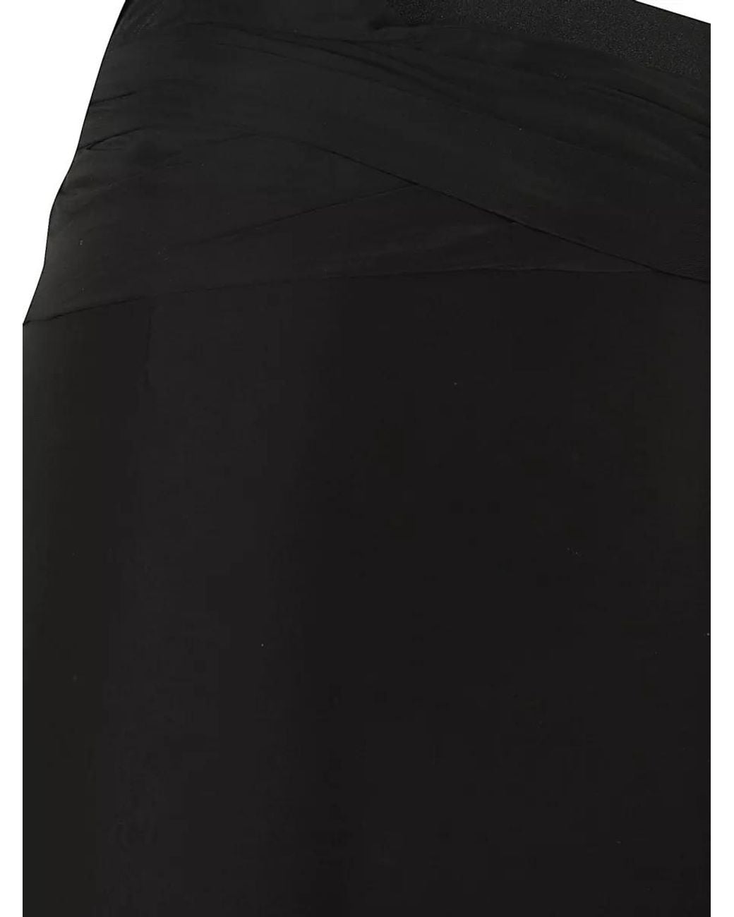 Wardrobe NYC Black Sheer Midi Skirt