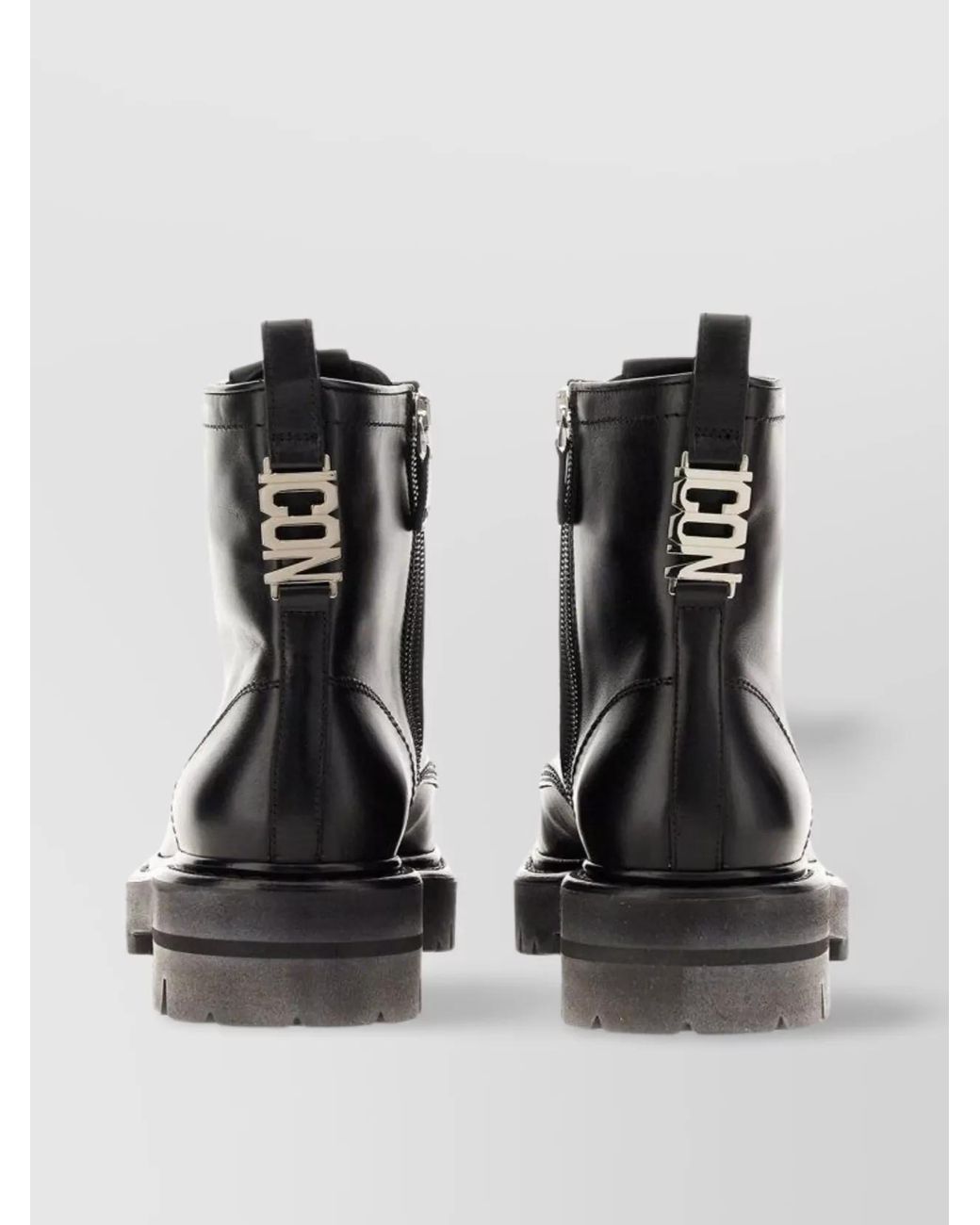 DSquared² Black Leather Ankle Boots