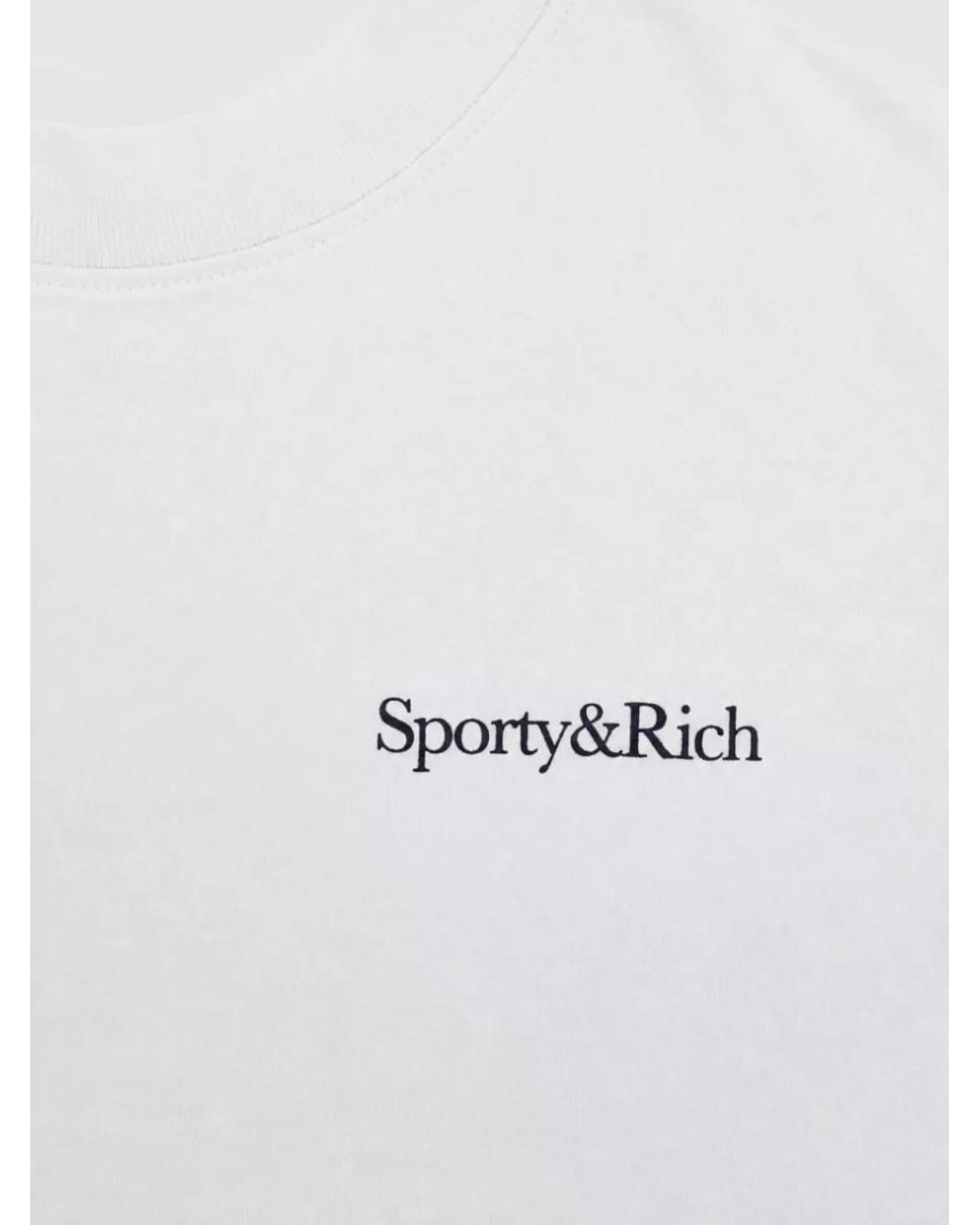 Sporty & Rich White Short-Sleeve T-Shirt