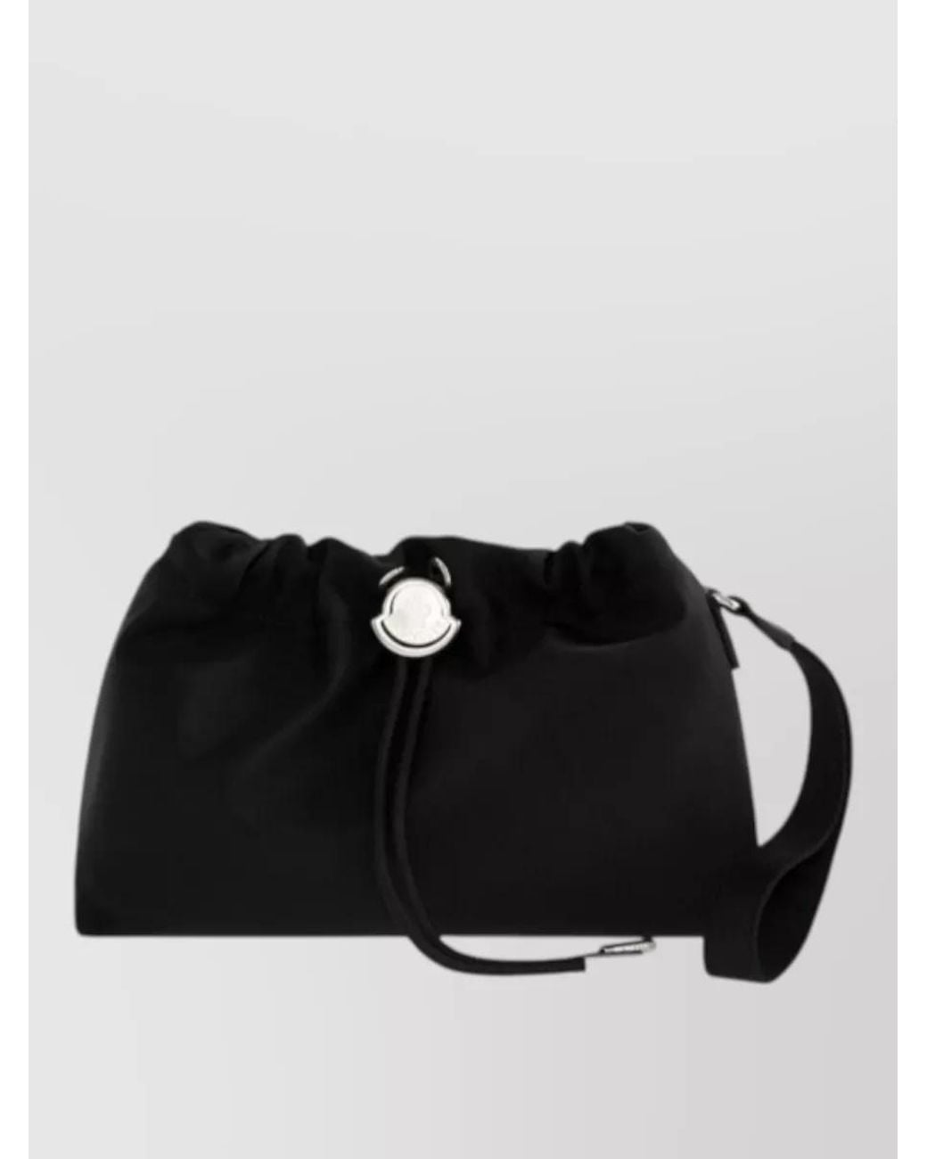 Moncler Black Nylon Drawstring Pouch