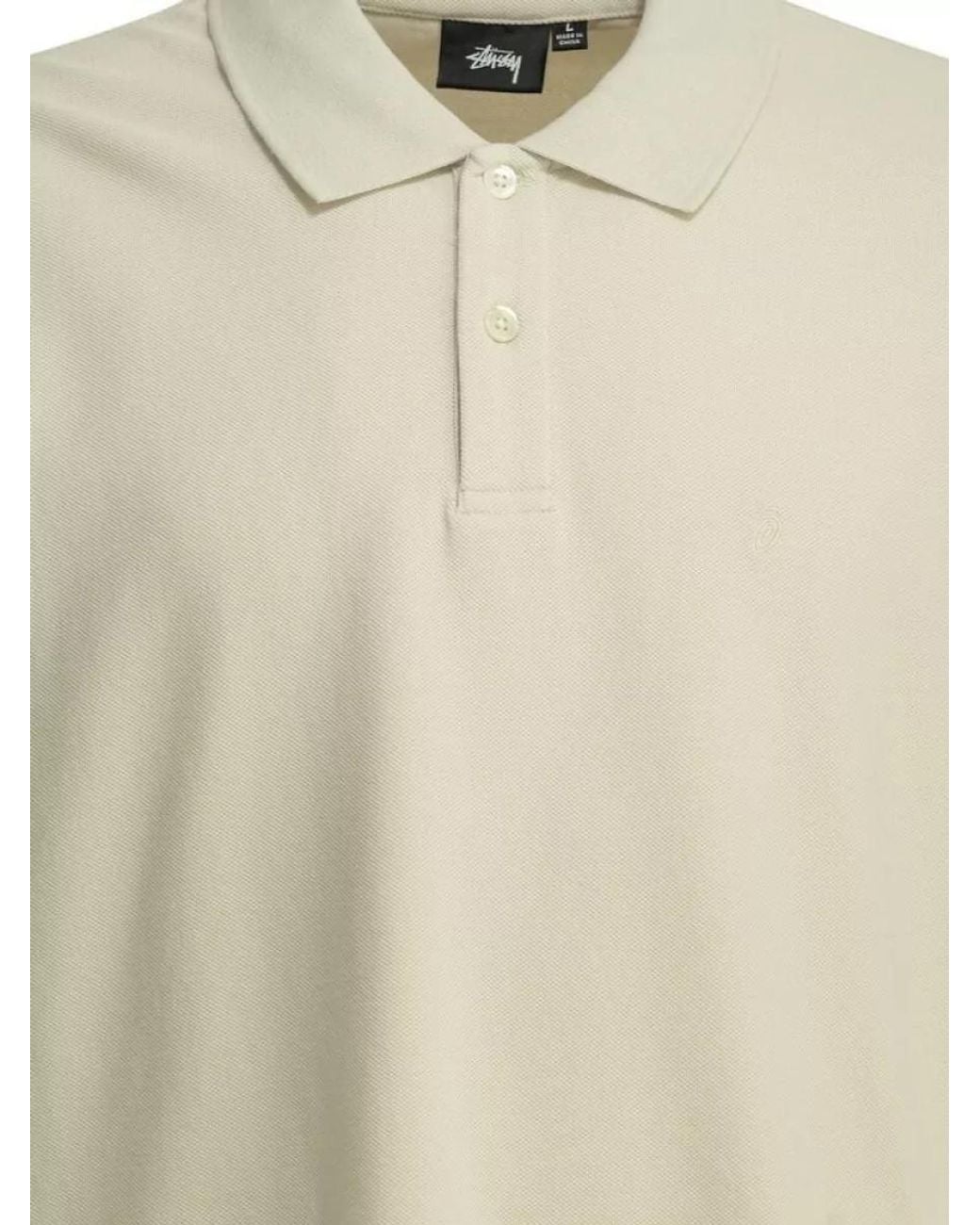 Stussy Natural Cotton Polo Shirt for men