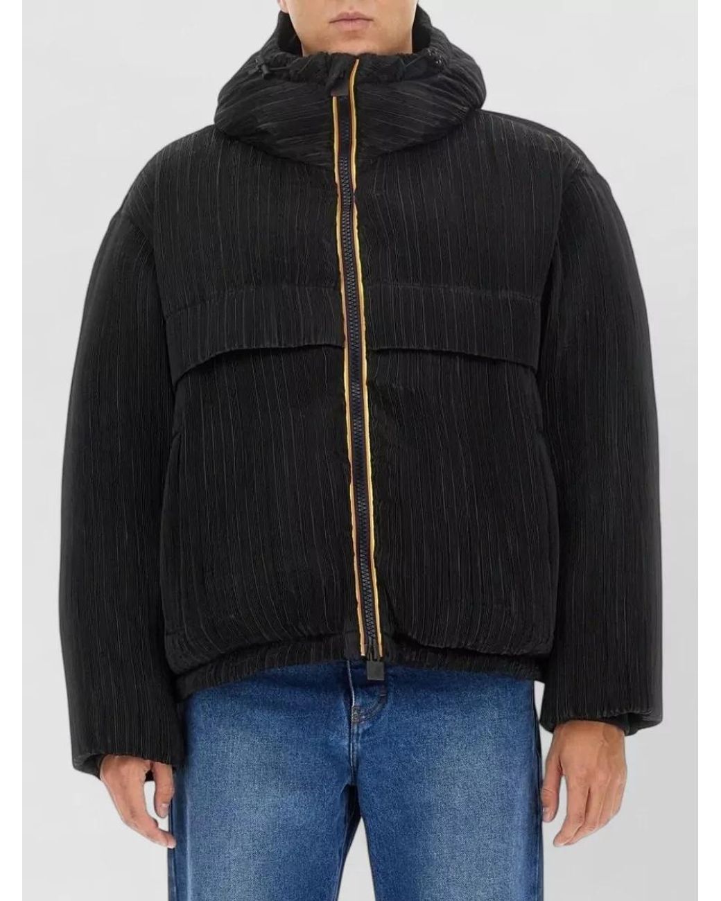 K-Way Black Quilted Puffer Jacket for men