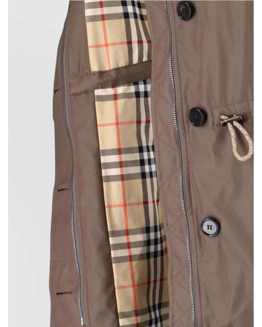 Burberry Brown Cotton Fitted Jacket