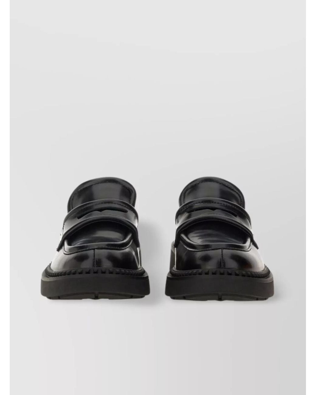 Ash Black Leather Loafers