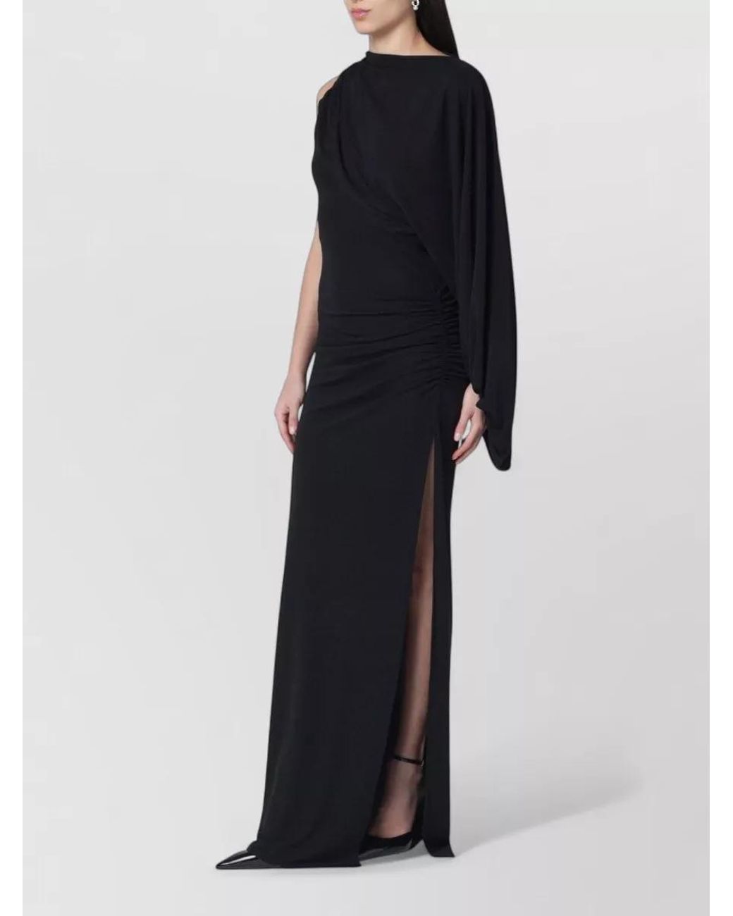 ANDAMANE Blue One-Shoulder Maxi Dress