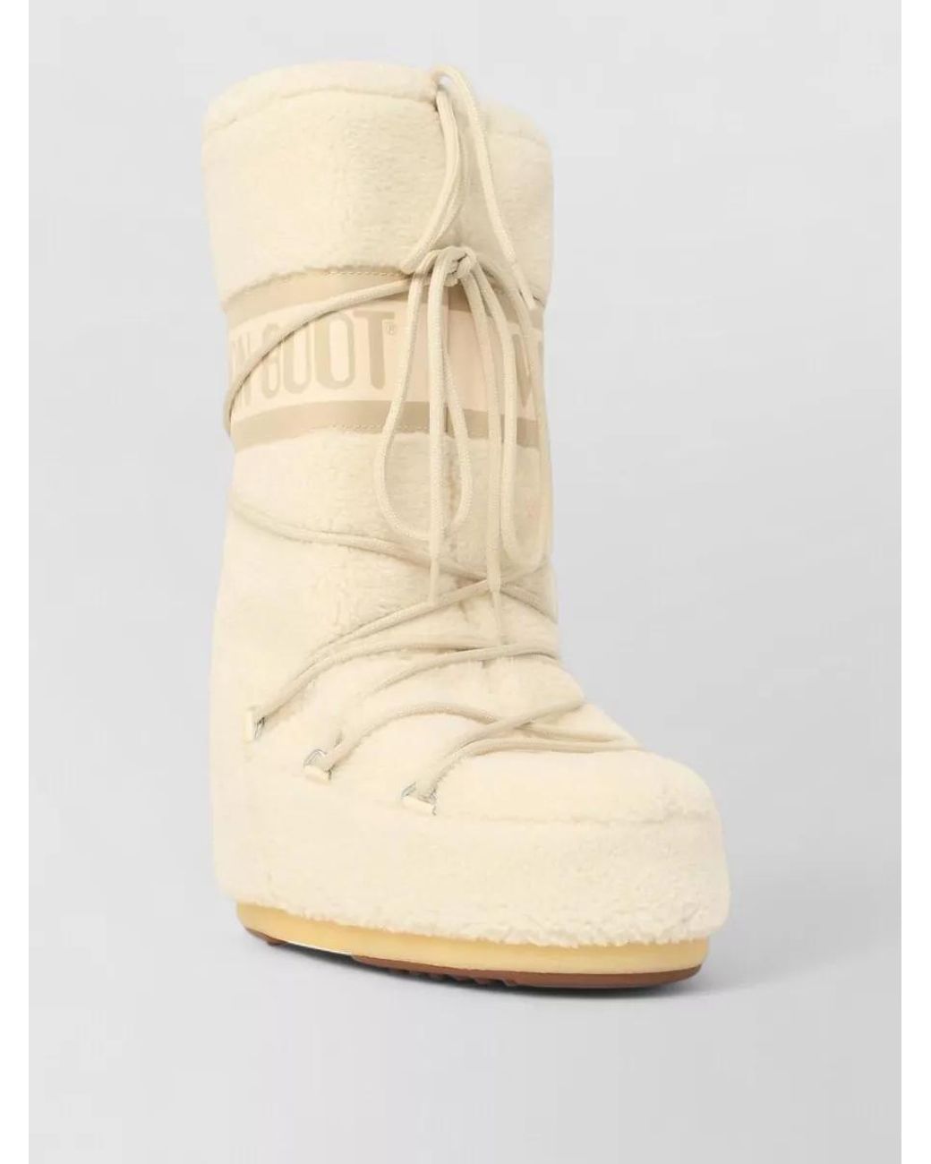 Moon Boot Natural Mb Icon Fleece Teddy Boots