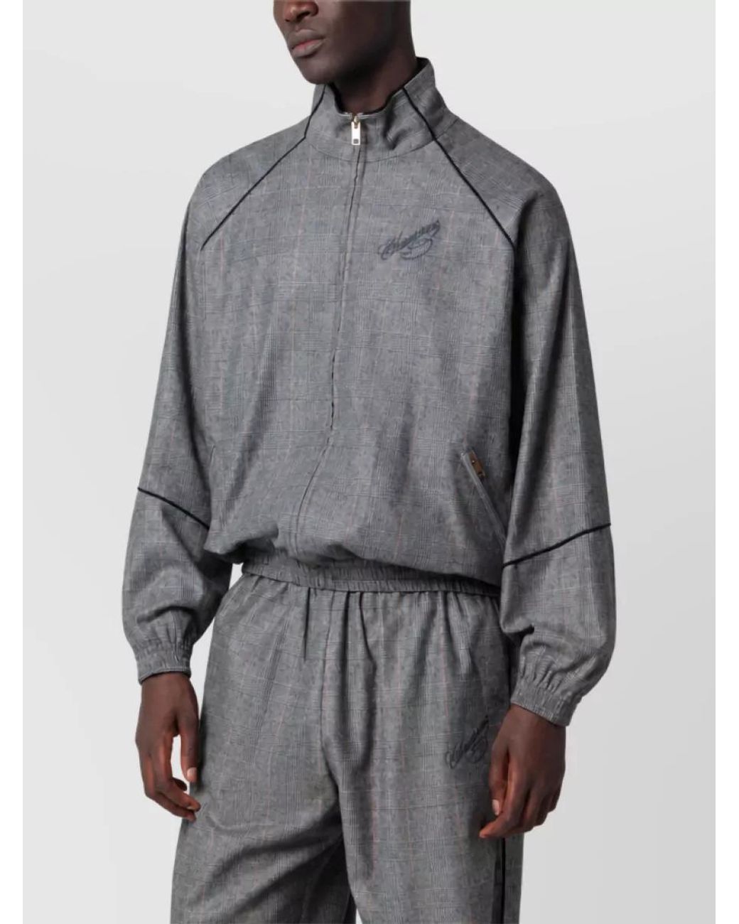 Willy Chavarria Gray Lightweight Jacket for men