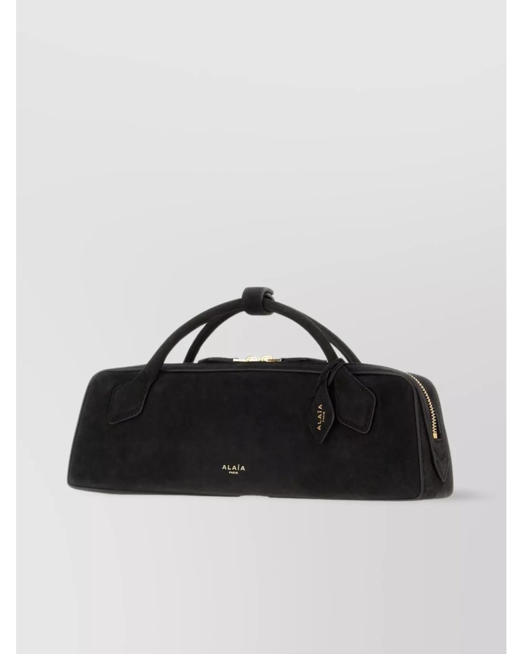 Alaïa Black Leather Clutch Bag