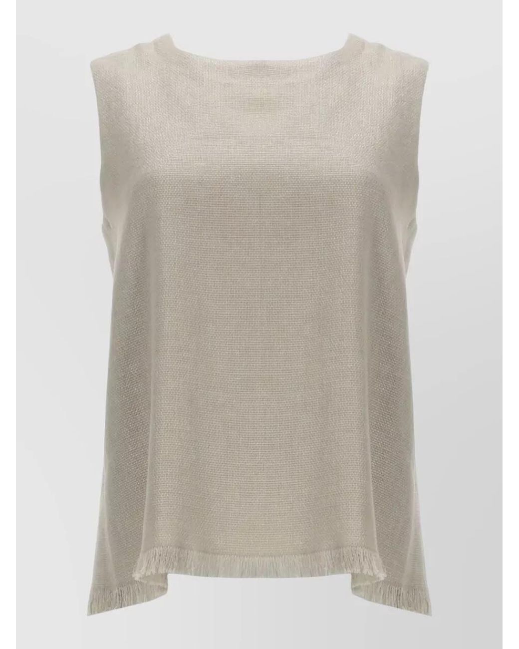 Max Mara Natural Linen Top