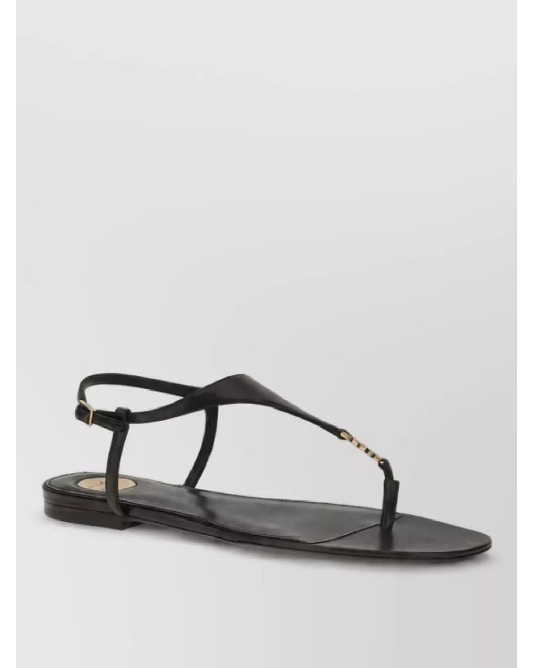 Saint Laurent Multicolor Leather Flat Slides