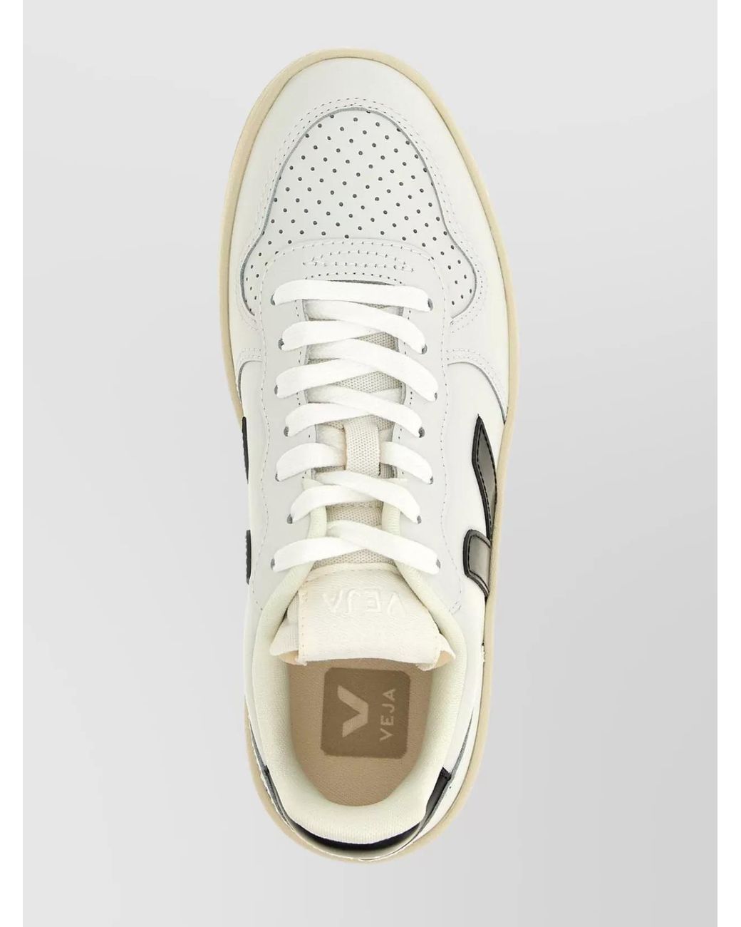 Veja White Leather Low-Top Sneakers