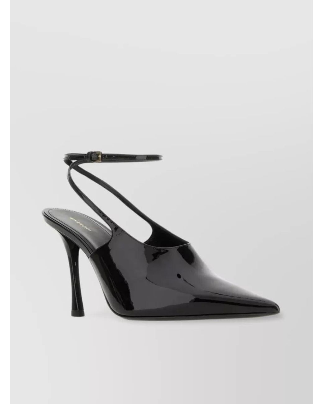 Givenchy White Patent Leather Slingback Pumps