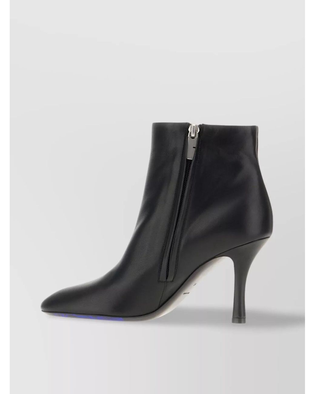 Burberry Black Leather Ankle Boots