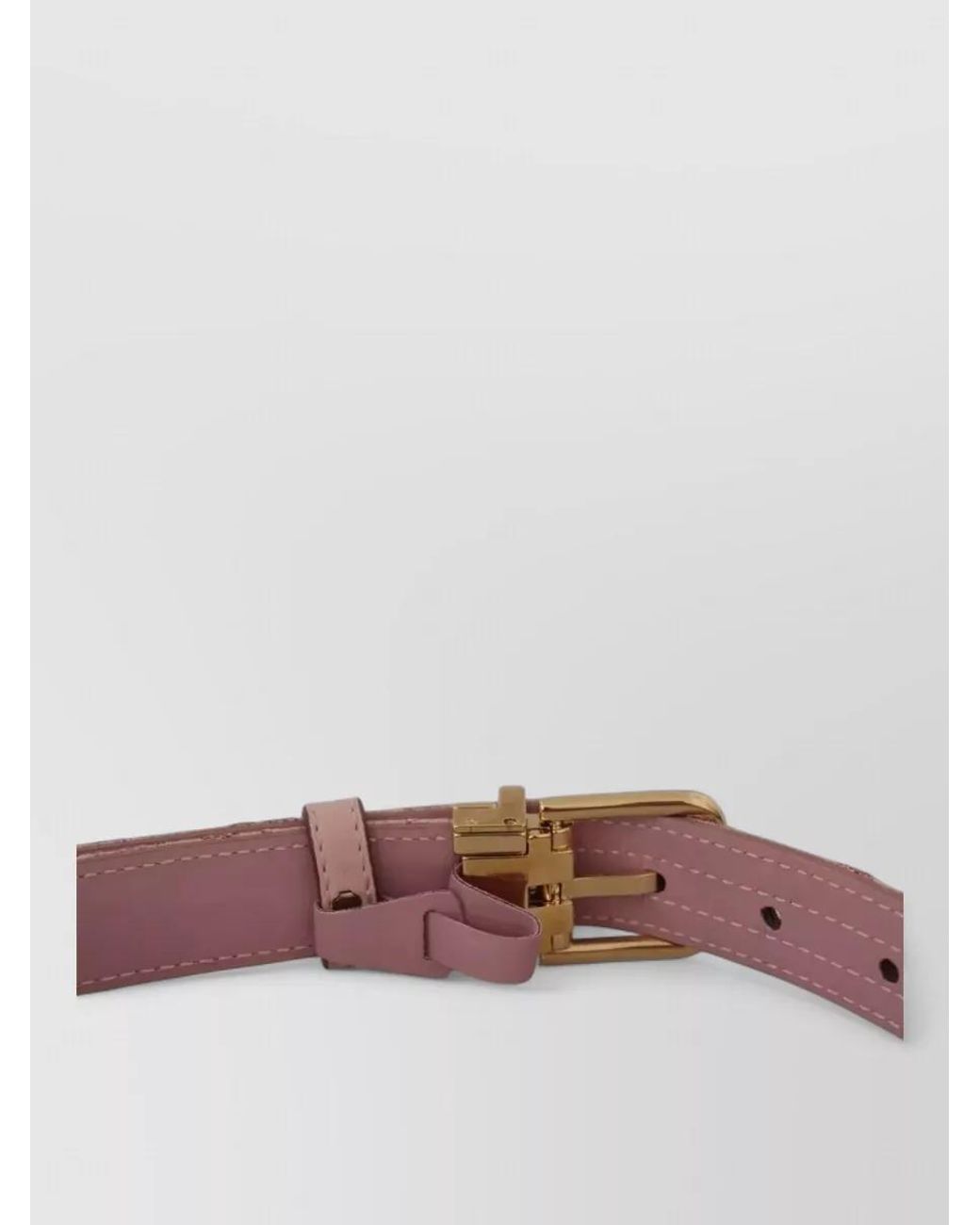 Dolce & Gabbana Pink Leather Canvas Embroidered Belt
