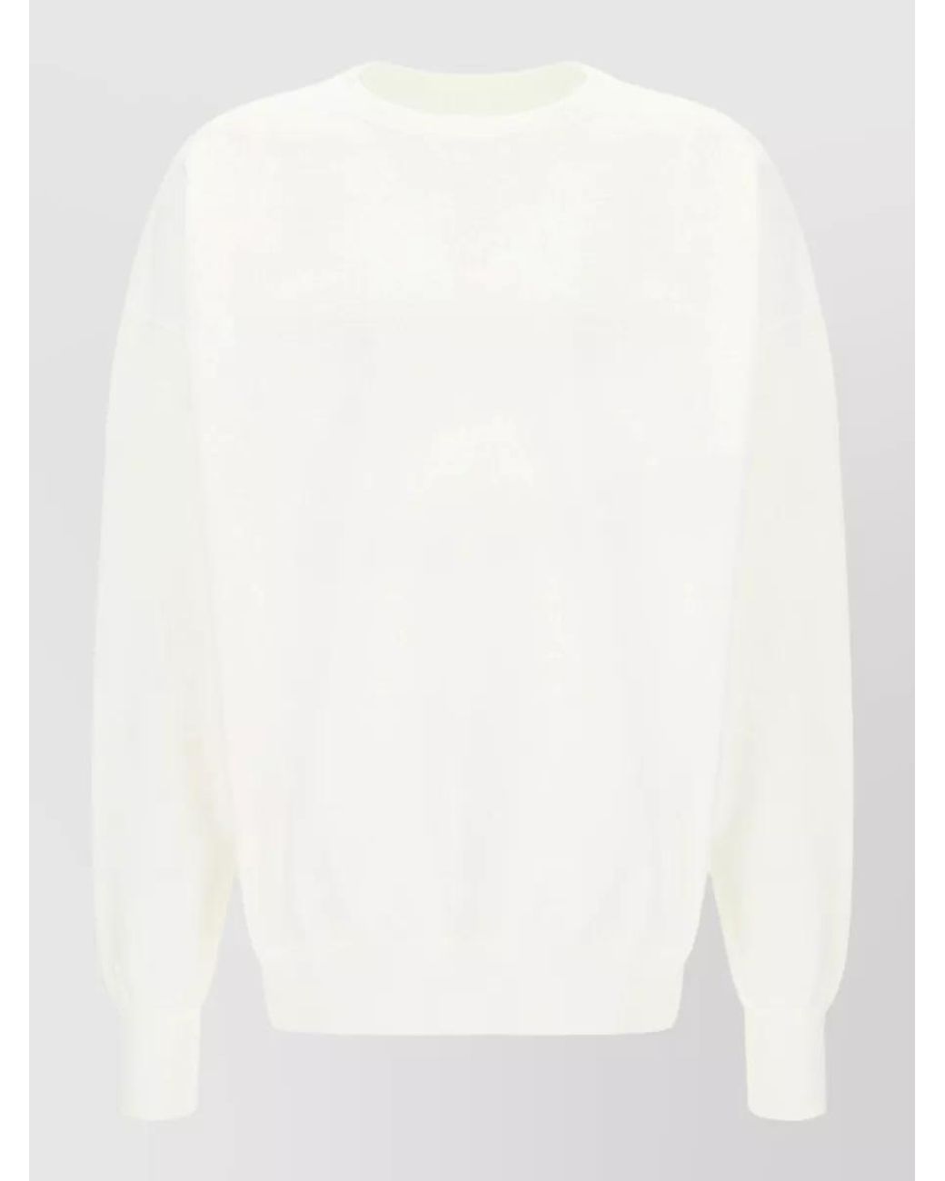 Maison Margiela White Cotton Sweatshirt for men