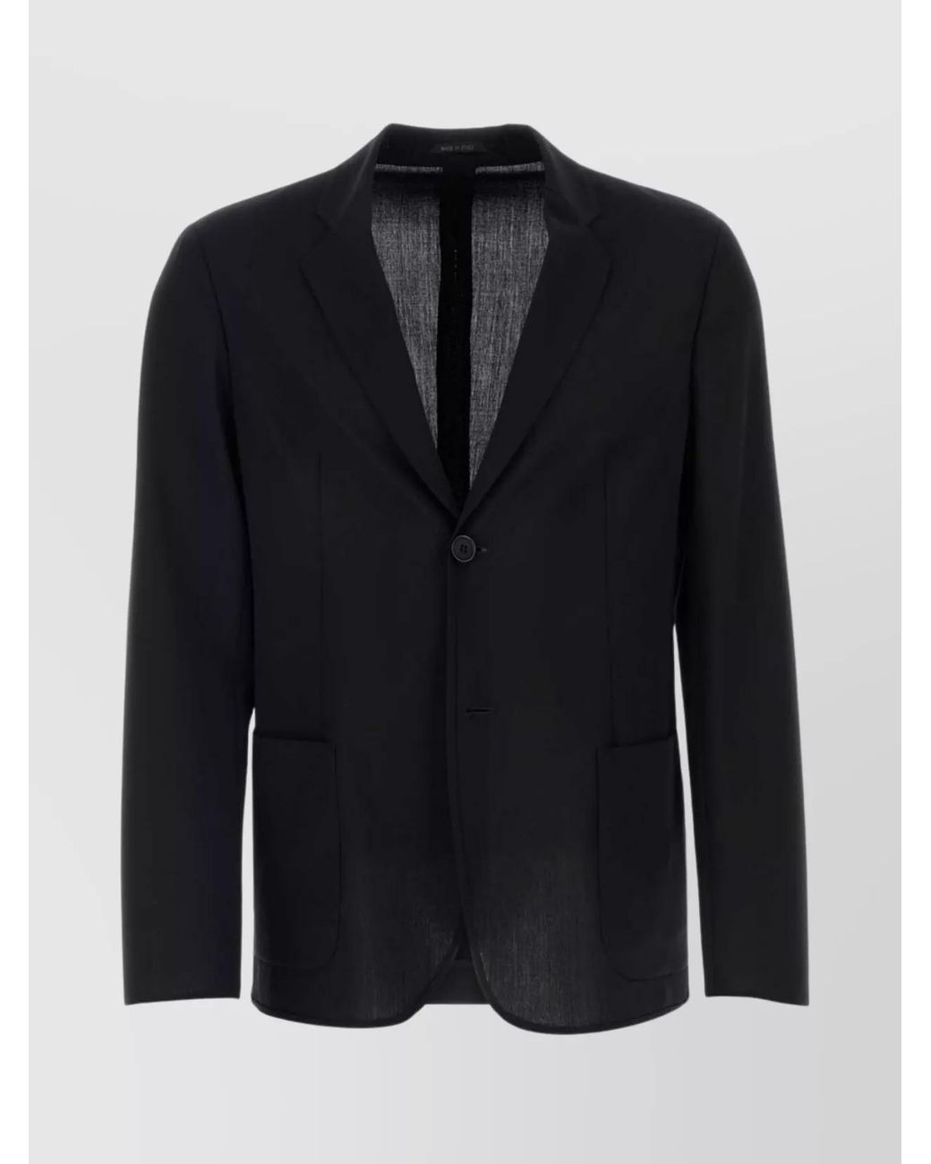 Giorgio Armani Blue Virgin Wool Blazer for men
