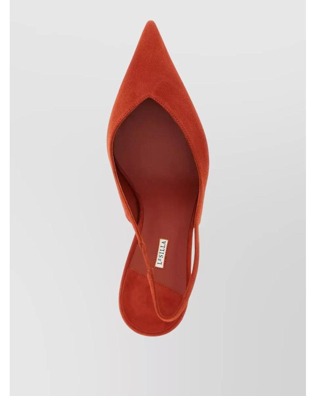 Le Silla Red Leather Slingback Mules