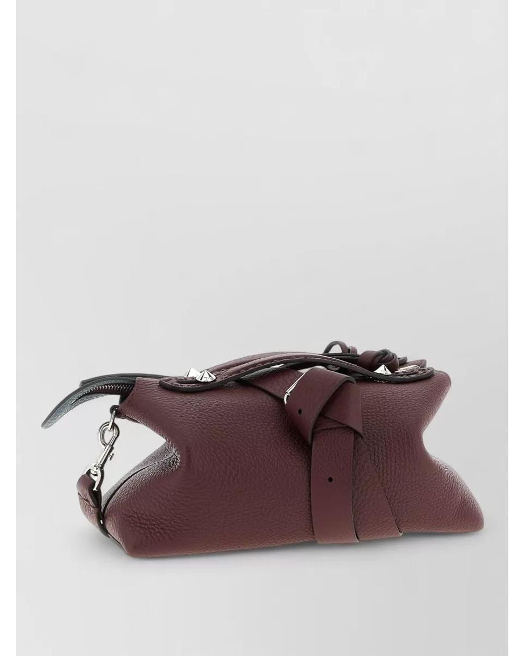 Fendi Purple By The Way Medium Leather Clutch Bag