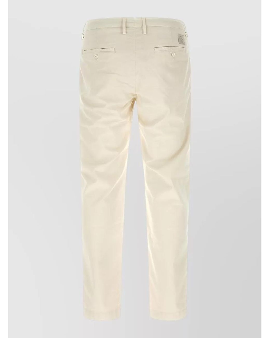 Jacob Cohen White Bobby Low-Rise Straight-Leg Chinos for men