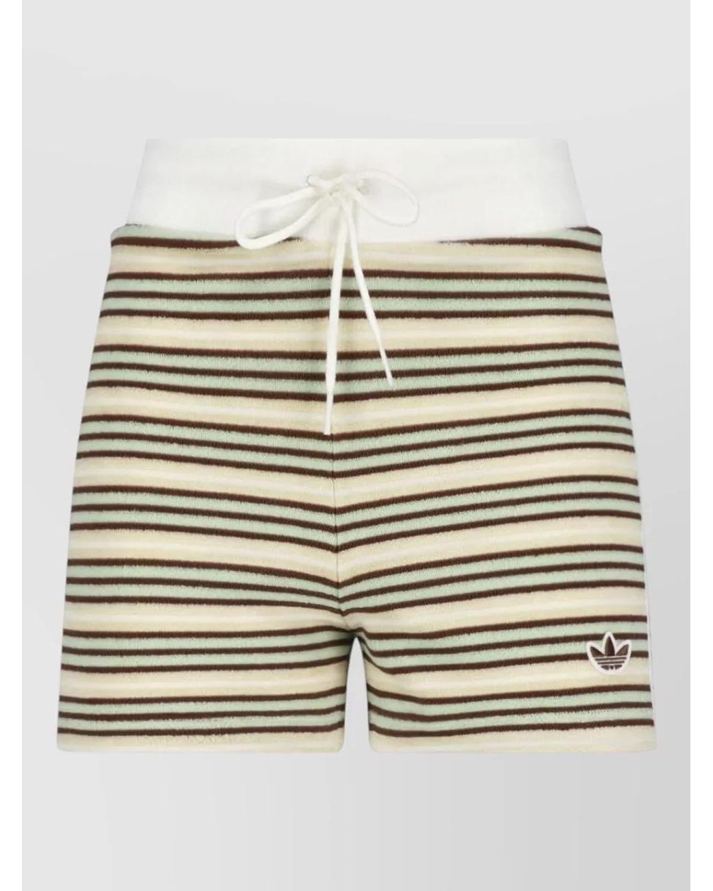 Adidas Natural Straight Cotton Knee-Length Shorts