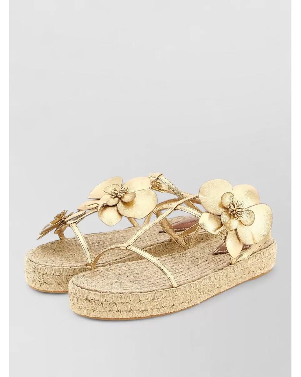 Zimmermann Natural Leather Orchid Sandals