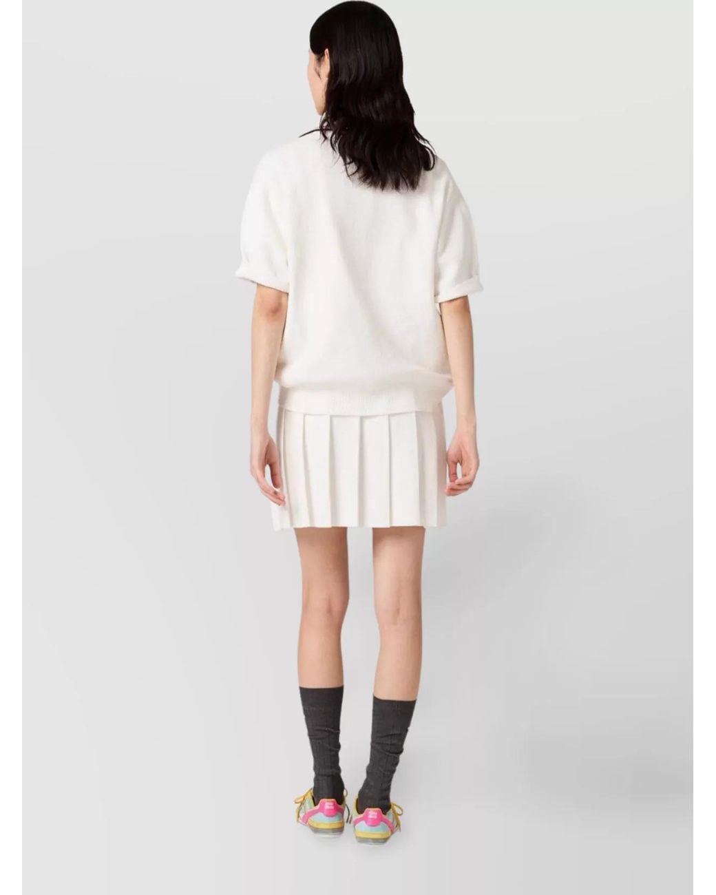 Miu Miu Natural Stretch Terry Polo Shirt